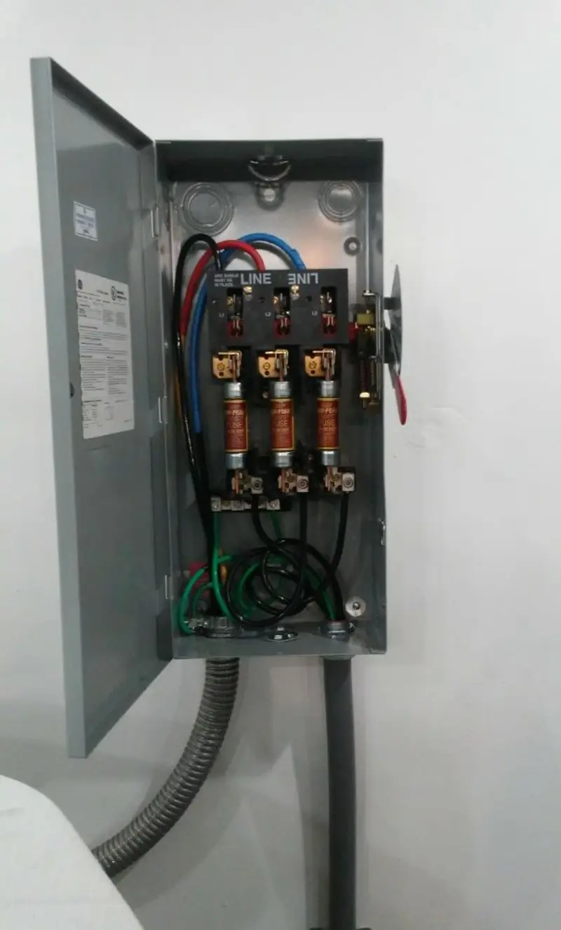 Three-phase disconnect switch installed for Electrical Wiring & Rewiring in Nahant